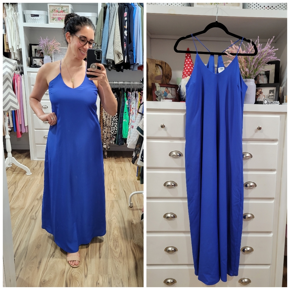 Old Navy Cobalt Blue Maxi Dress